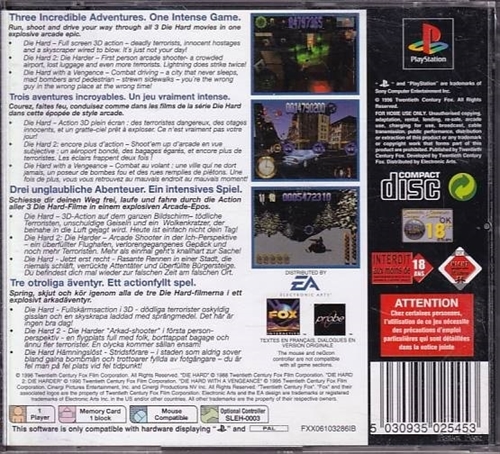 Die Hard Trilogy - Classics - PS1 (B Grade) (Genbrug)